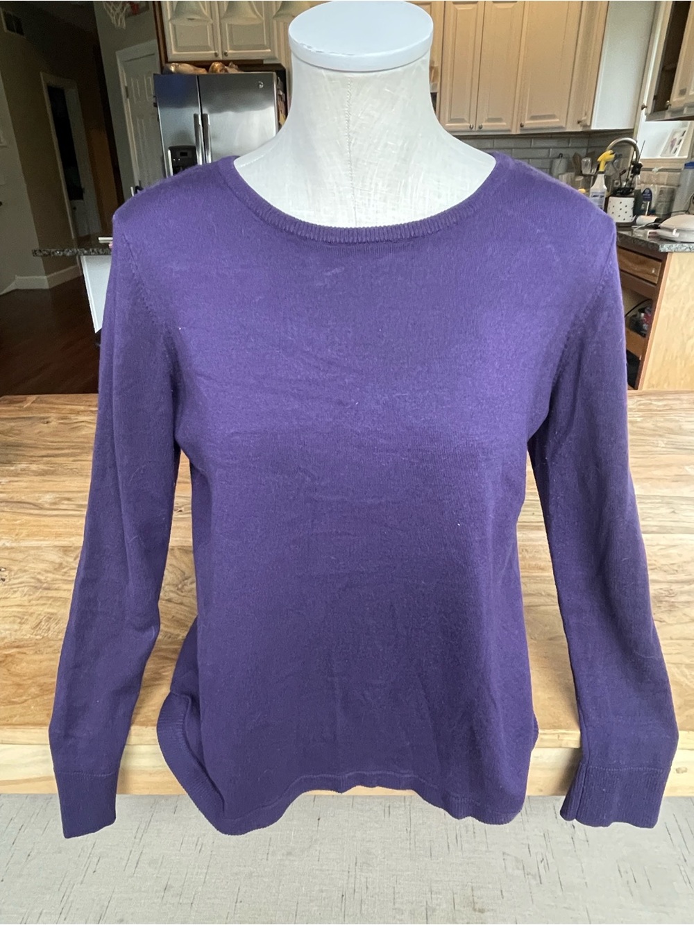 Cyrus Purple Crewneck Sweater